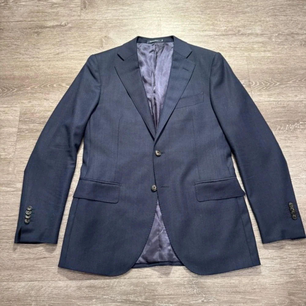 Suitsupply Sport Coat Mens 40 Blue Pure Wool Reda Super 110s Blazer Lazio Slim‎